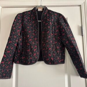 Vintage Eber floral quilted jacket Womens size Medium